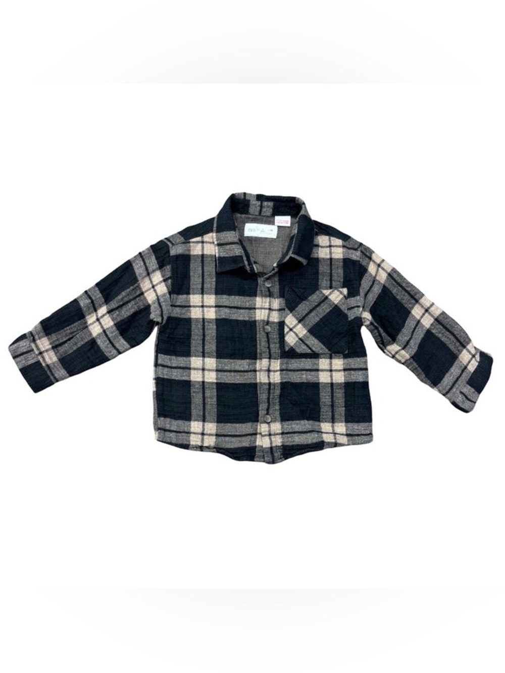 Zara Plaid Boys Flannel 🖤
